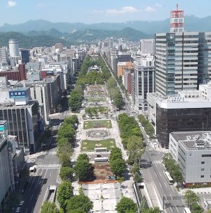View of Odori Park from Sapporo TV Tower