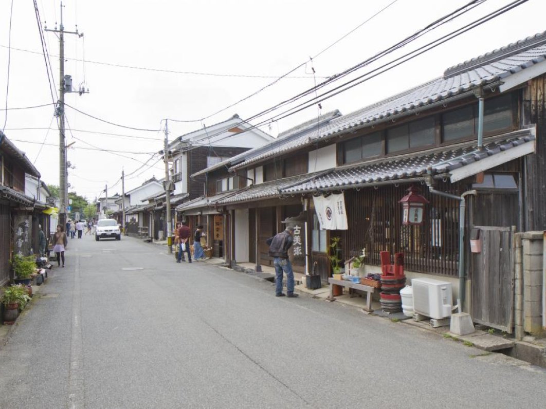 One of Hagi's fine streets lined with shops