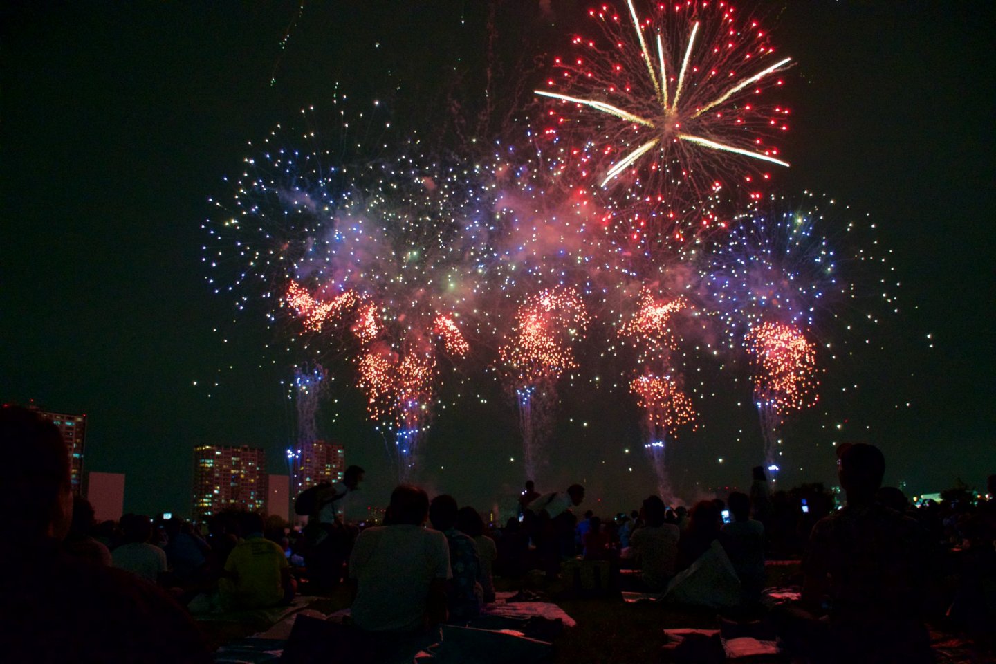 Ota Fireworks Festival by Tama River
