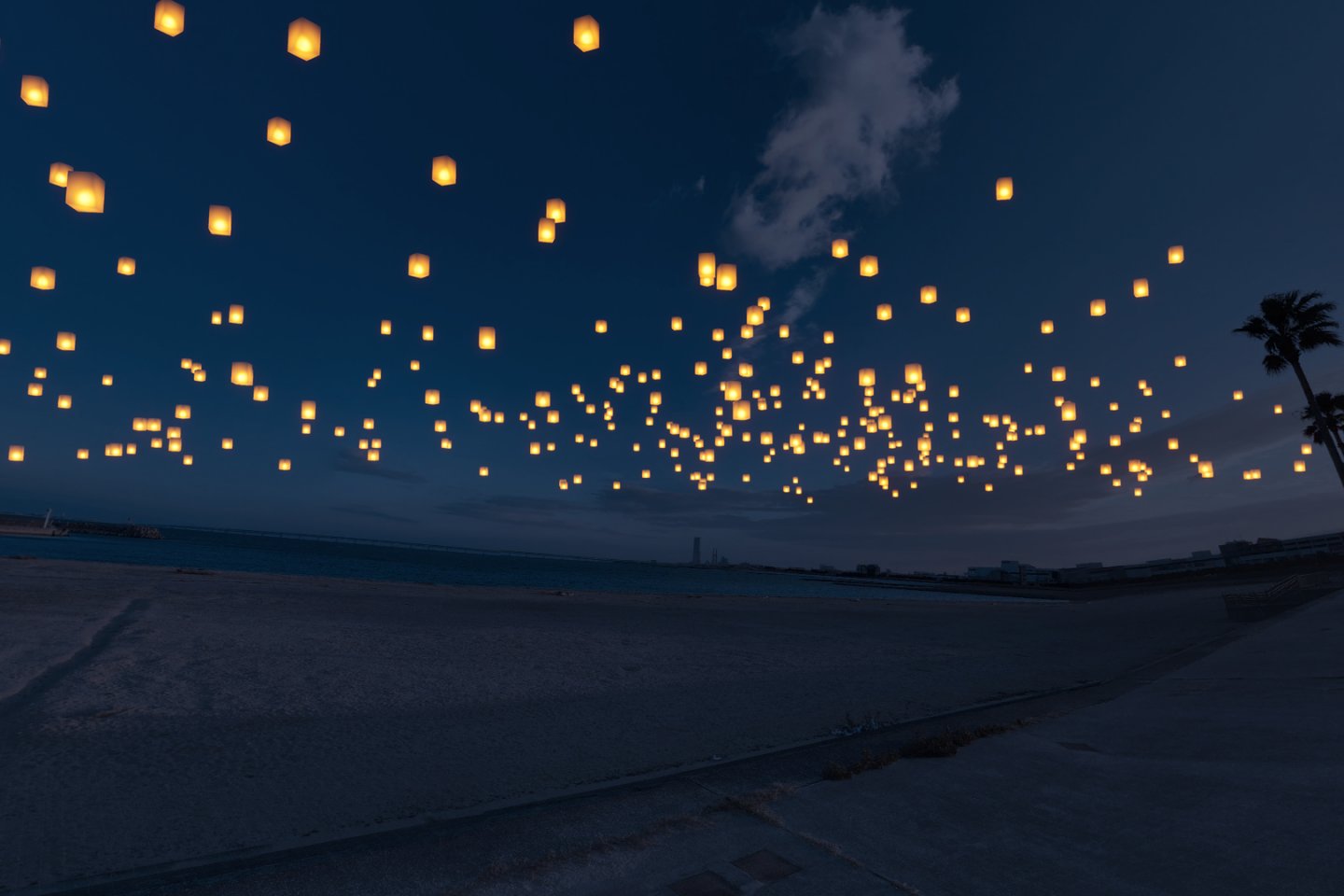 Senshu Beach Lantern Festival
