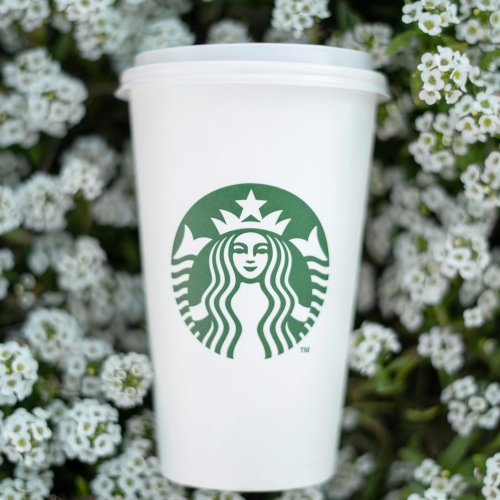 Close Up Shot of a Cup of Starbucks