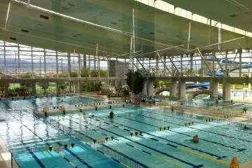 View of the different pools