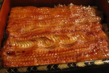 Unajuu, unagi panggang dengan saus di atas nasi