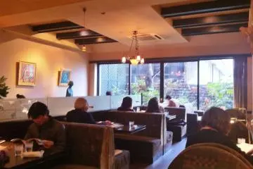 Typical looking cafe, but the seats are quite comfy.