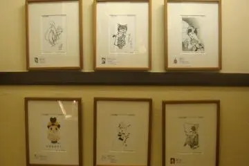 <p>ตัวการ์ตูนของนักเขียนชื่อดัง</p>