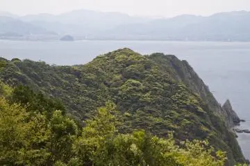 View from Omijima Takayama Campground onto Fukawa Bay