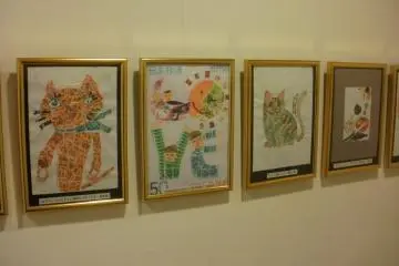 Children's stamp art