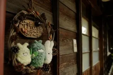 Totoro meets EXPO characters Morizo and Kikkoro