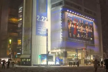<p>The Sony building</p>