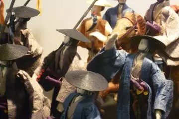 <p>Inside the restored tower there is a nice museum which includes replicas of various period scenes made out of washi paper.</p>