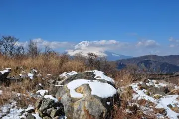 Pemandangan gunung Fuji dari Owakudani 