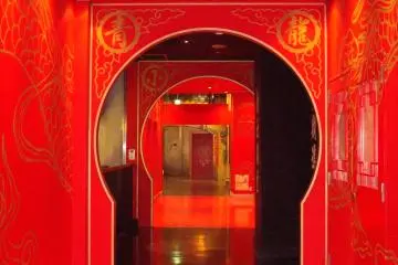 Restaurant entrance on the old Hong Kong-style floor