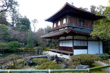 <p>ด้านข้างของ Ginkaku</p>