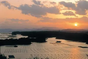 Beautiful sunsets over Ago Bay.