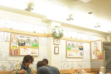 <p>บรรยากาศภายในร้านคามาตาเกะ อุด้ง (釜たけうどん /Kamatake Udon) ในย่านนัมบะ โอซาก้า&nbsp;ที่ลูกค้ากำลังอร่อยกับอุด้งเลื่องชื่อ</p>