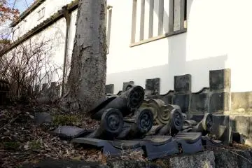 <p>Example of roof ornaments decorate the museum surroundings</p>