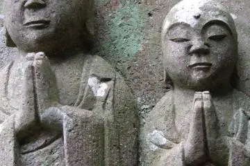Old statues in the cemetery area. (Photo: Larry Knipfing)