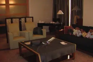 <p>ห้องรับแขกของ Presidential Suite</p>

<p></p>

<p></p>