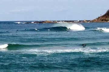 Surfing at Hattyohama Beach in Kyoto Prefecture