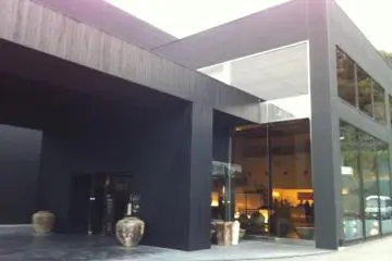 The entrance