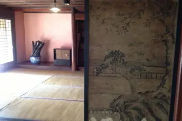 The interior of one of the houses.