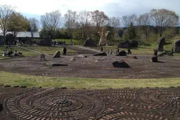 The art and use of the rocks in this area is amazing.