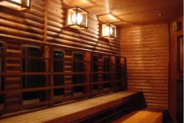 <p>As if the natural hot spring were not enough, the spa includes a sauna for relaxing as well.</p>