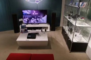 <p>Interactive video games waiting for you to come play with them</p>