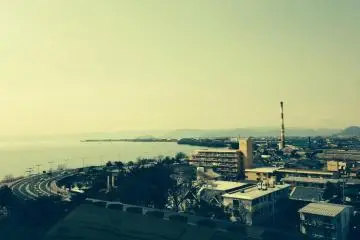 From the observation deck, you can see an unobstructed 360 degree view, as well as a sunset rated as one of the top hundred sunsets in Japan