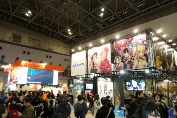 <p>หนึ่งในห้องนิทรรศการของงาน AnimeJapan 2014</p>