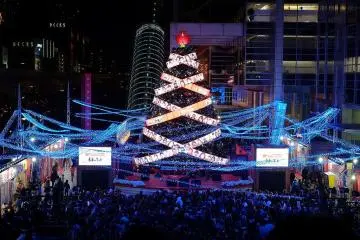 Fuji TV's Christmas display