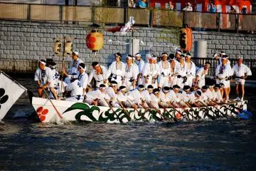 Warming up for the Tenjin Matsur