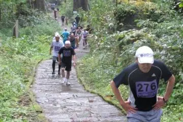 A common sight on the steps of Mount Haguro (Photo: 出羽商工会/DewaSCI (Dewa Shokokai))