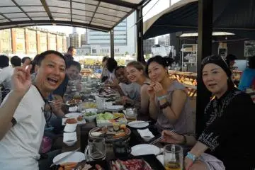 Afterwards, they often go out for beer together! It’s a lot of fun.