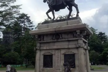 Statue of Date Masamune on Aobayama