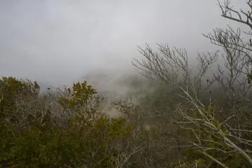 Mt. Karakuni&nbsp;rises up into the clouds