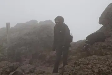 Dress warm, bring something to cover your ears and head, and don't forget water