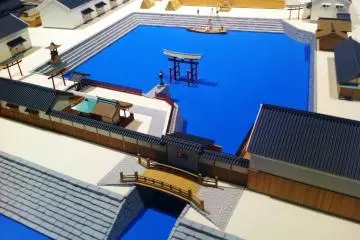 <p>A model of old Osaka</p>