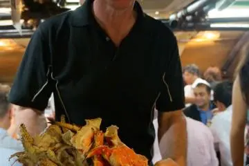 <p>Andy himself with some crab legs.&nbsp; Be sure to talk to Andy and say hello. He may have some specials that are not listed on the menu!</p>