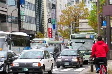 For short distances in a group, you can also consider a taxi