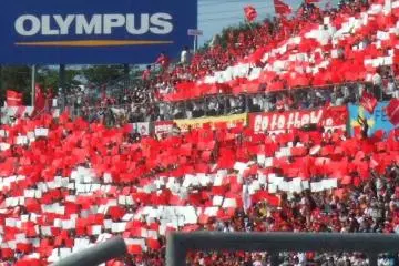 Race fans at Suzuka Circuit