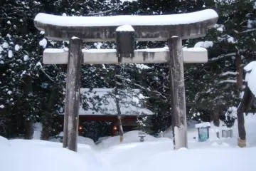 The large torii is the entrance to Mount Haguro (Photo: Alena Eckelmann)