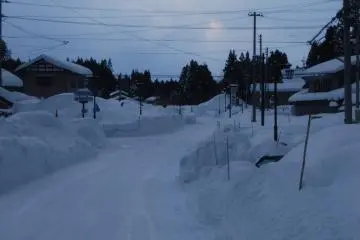 Haguro village in winter - a hot bath is always welcome (Photo: Alena Eckelmann)