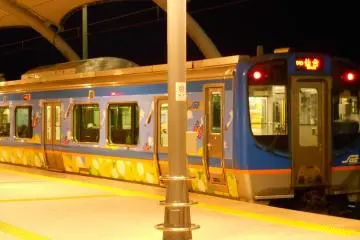 Sendai Airport Access Line train bound for JR Sendai Station