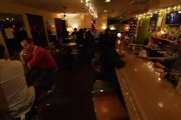 Customers at the bar