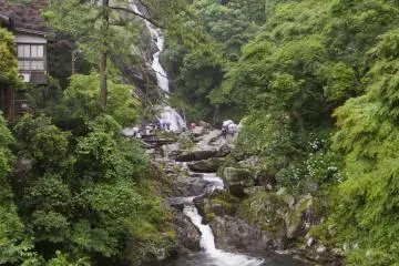 <p>View of the falls from the bridge</p>