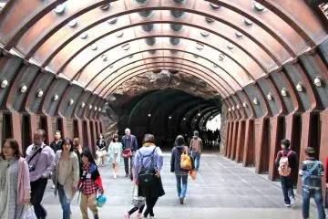 The main tunnel leading to&nbsp;Mysterious Island will connect you to the exclusive ride 'Journey to the Center of the Earth.'