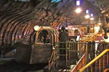A glimpse of the subterranean vehicle that will take you on a 'Journey to the Center of the Earth.'