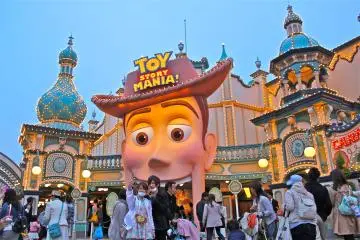 The newest addition to the park, Toy Story Mania. Fun for all ages!