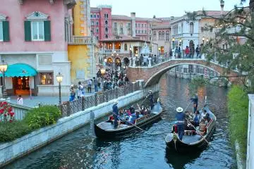 For a romantic option, hop on a Venetian Gondola located at the&nbsp;Mediterranean Harbor.